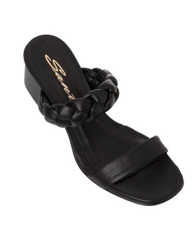 Sante Sandals 21-211-01 ΜΑΥΡΟ