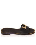 Sante Sandals 21-302-01 ΜΑΥΡΟ