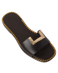Sante Sandals 21-302-01 ΜΑΥΡΟ