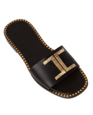 Sante Sandals 21-303-01 ΜΑΥΡΟ