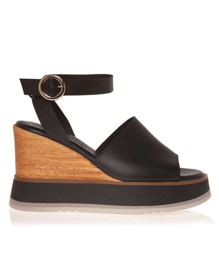 Sante Wedges 21-338-01 ΜΑΥΡΟ