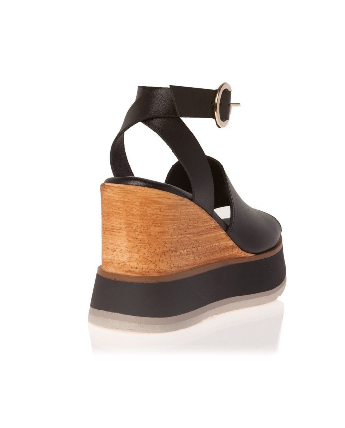 Sante Wedges 21-338-01 ΜΑΥΡΟ